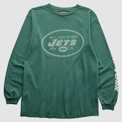 New York Jets NFL 2000s Long Sleeve T-Shirt - Green Vintage - Fanatics