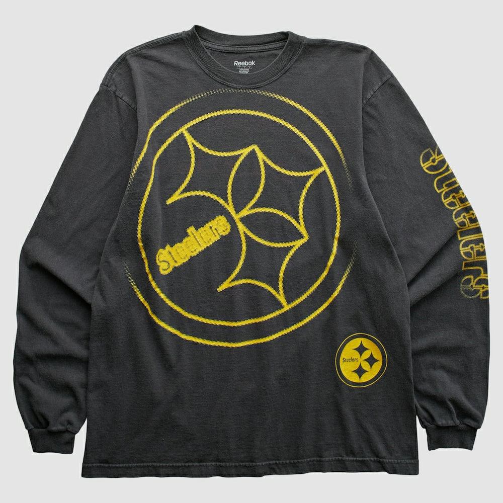 Pittsburgh Steelers Reebok 2000s T-Shirt - Black Vintage - Fanatics