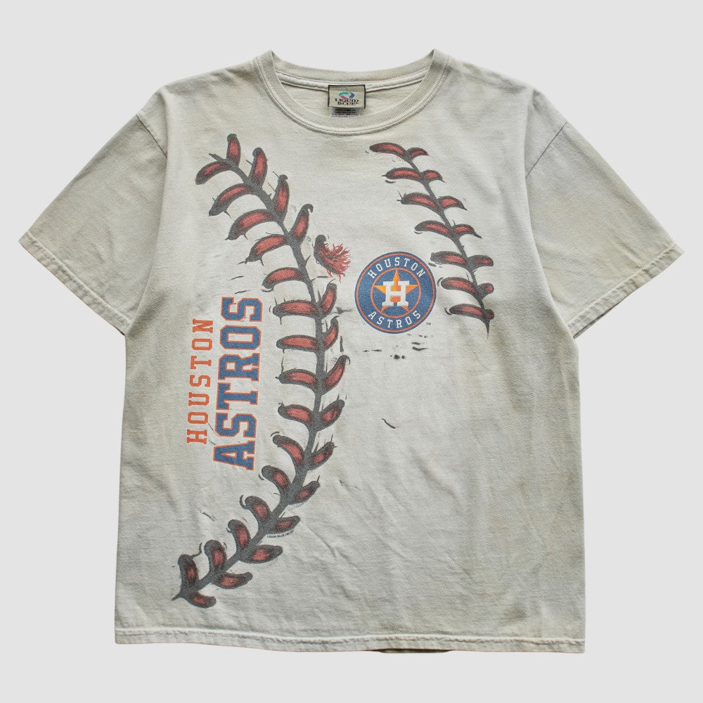 Houston Astros Liquid Blue 2000s T-Shirt Online