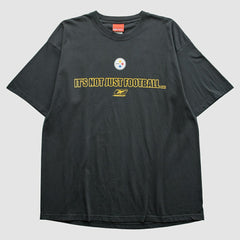 Pittsburgh Steelers Reebok 2000s T-Shirt - Black Vintage - Fanatics
