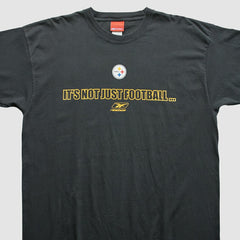 Pittsburgh Steelers Reebok 2000s T-Shirt - Black Vintage - Fanatics