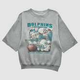 Miami Dolphins 90s Sweatshirt - Gray Vintage - Fanatics