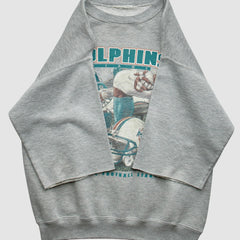 Miami Dolphins 90s Sweatshirt - Gray Vintage - Fanatics
