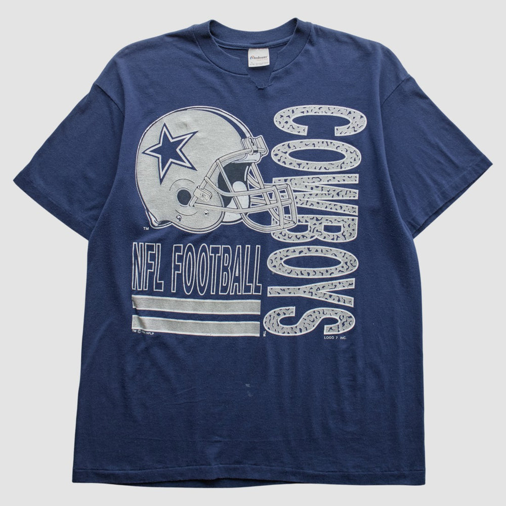 Dallas Cowboys Logo 7 1991 T-Shirt - Navy Vintage - Fanatics