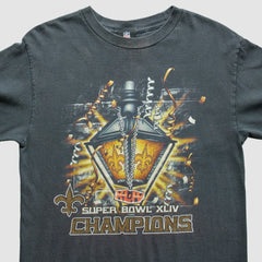 New Orleans Saints NFL 2010 T-Shirt - Black Vintage - Fanatics