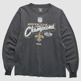 New Orleans Saints Reebok 2010 T-Shirt - Black Vintage - Fanatics