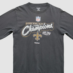 New Orleans Saints Reebok 2010 T-Shirt - Black Vintage - Fanatics