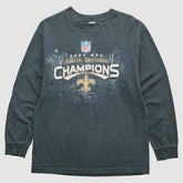 New Orleans Saints 2009 T-Shirt - Black Vintage - Fanatics