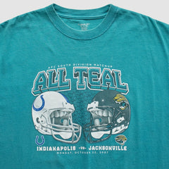 Indianapolis Colts vs. Jacksonville Jaguars Reebok 2007 T-Shirt - Teal Vintage - Fanatics
