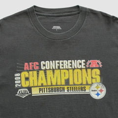 Pittsburgh Steelers 2008 T-Shirt - Black Vintage - Fanatics