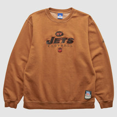 New York Jets Reebok 2000s Pullover Sweatshirt - Brown Vintage - Fanatics