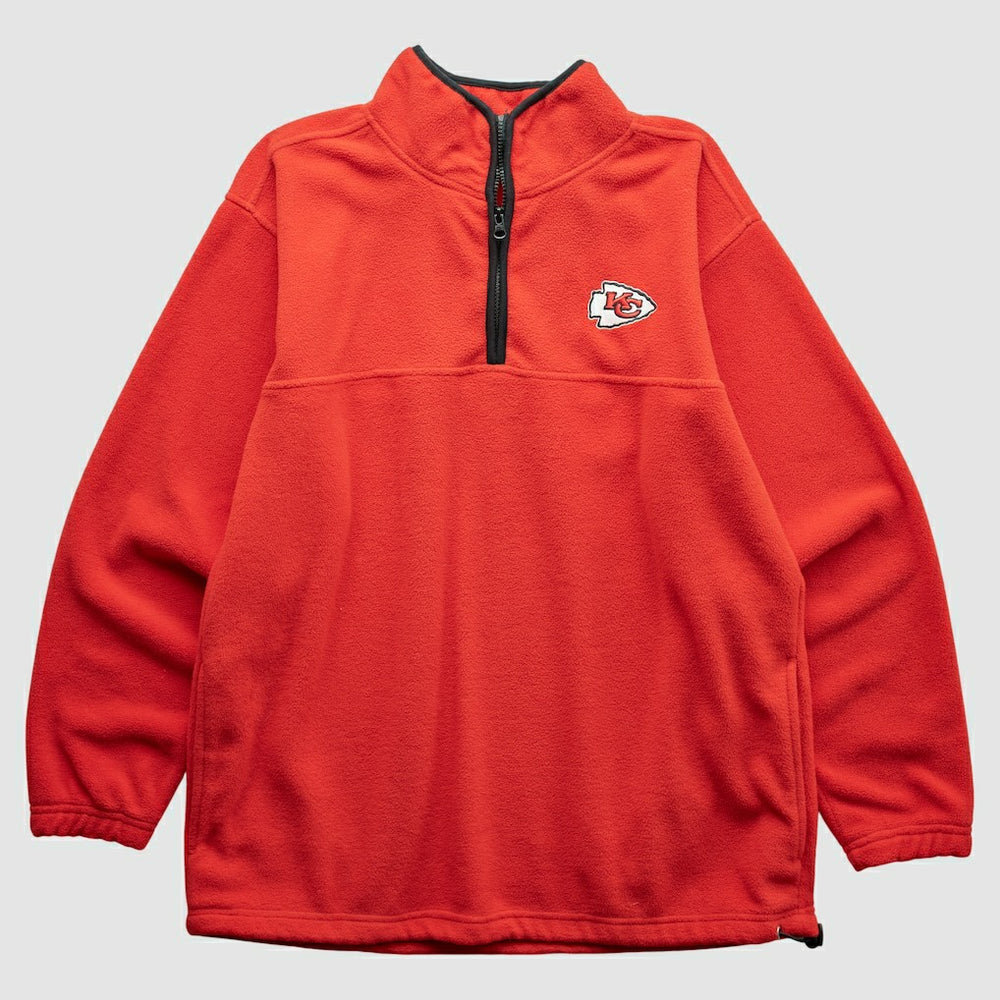 Kansas City Chiefs NFL 2000s 1/4 Zip Sweatshirt - Red Vintage - Fanatics