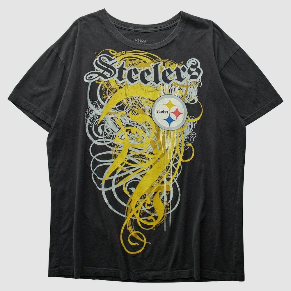 Pittsburgh Steelers Reebok 2000s T-Shirt - Black Vintage - Fanatics