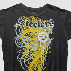 Pittsburgh Steelers Reebok 2000s T-Shirt - Black Vintage - Fanatics