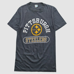 Pittsburgh Steelers Champion 80s T-Shirt - Gray Vintage - Fanatics