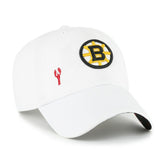 Boston Bruins '47 Women's Confetti Clean Up Adjustable Hat - White | 47 brand on sale