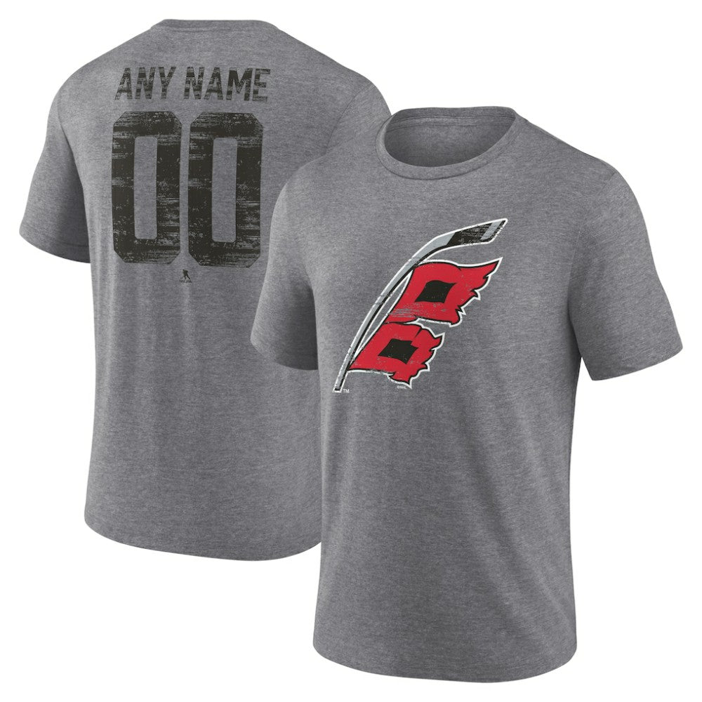 Carolina Hurricanes Heritage Custom Tri-Blend T-Shirt - Gray | NHL sale