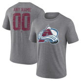 Colorado Avalanche Heritage Custom Tri-Blend T-Shirt - Gray | NHL sale