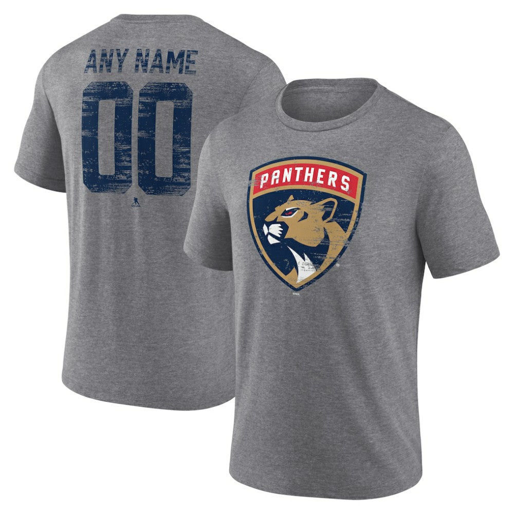 Florida Panthers Heritage Custom Tri-Blend T-Shirt - Gray | NHL near me