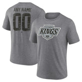 Los Angeles Kings Heritage Custom Tri-Blend T-Shirt - Gray | NHL on sale