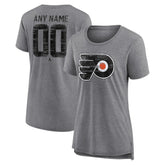 Philadelphia Flyers Women's Heritage Custom Tri-Blend T-Shirt - Gray | NHL discount