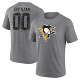 Pittsburgh Penguins Heritage Custom Tri-Blend T-Shirt - Gray | NHL on sale