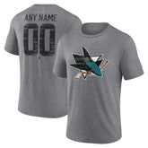 San Jose Sharks Heritage Custom Tri-Blend T-Shirt - Gray | NHL discount