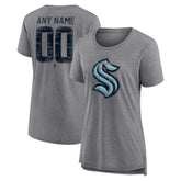 Seattle Kraken Women's Heritage Custom Tri-Blend T-Shirt - Gray | NHL discount