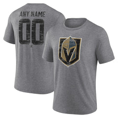 Vegas Golden Knights Heritage Custom Tri-Blend T-Shirt - Gray | NHL sale
