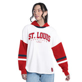 St. Louis Cardinals G-III 4Her by Carl Banks Women's Key Player Oversized Hooded Long Sleeve T-Shirt for sale