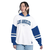 Los Angeles Dodgers G-III 4Her by Carl Banks Women's Key Player Oversized Hooded Long Sleeve T-Shirt for sale