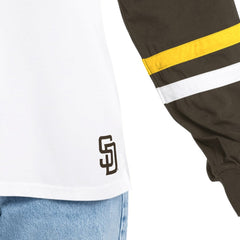 San Diego Padres G-III 4Her by Carl Banks Women's Key Player Oversized Hooded Long Sleeve T-Shirt Discount