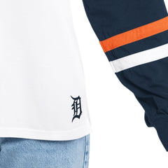 Detroit Tigers G-III 4Her by Carl Banks Women's Key Player Oversized Hooded Long Sleeve T-Shirt Outlet