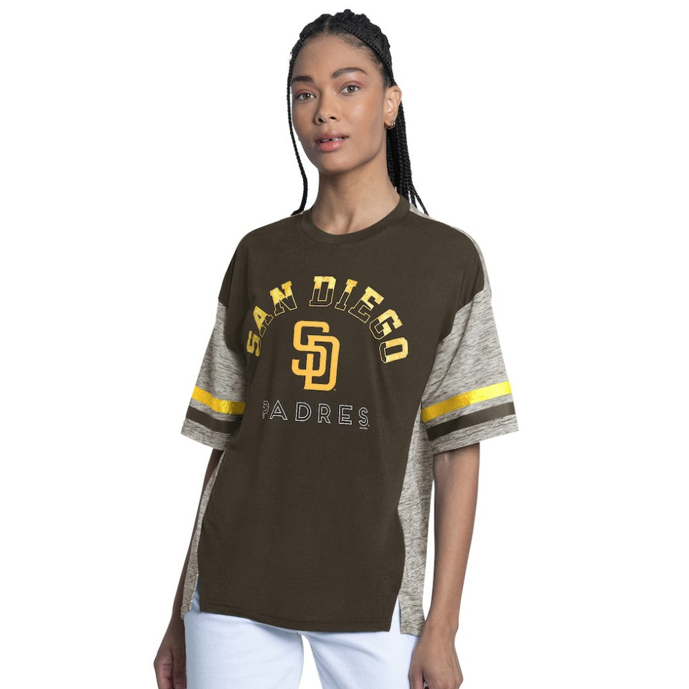 San Diego Padres G-III 4Her by Carl Banks Women's Off-Season Oversized Top Sale