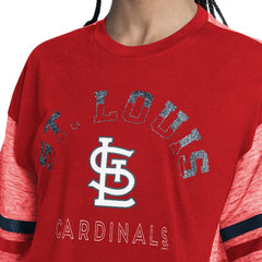 St. Louis Cardinals G-III 4Her by Carl Banks Women's Off-Season Oversized Top Outlet