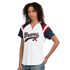 Atlanta Braves Starter Women's Game On Notch Neck T-Shirt Near Me