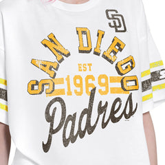 San Diego Padres Starter Women's Cropped Hurry Up Offense T-Shirt Outlet