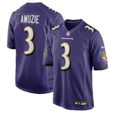 Chidobe Awuzie Baltimore Ravens Team Game Jersey - Purple - Nike