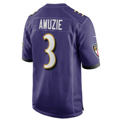 Chidobe Awuzie Baltimore Ravens Team Game Jersey - Purple - Nike