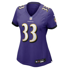 Tyler Loop Baltimore Ravens Women's Team Game Jersey - Purple - Nike