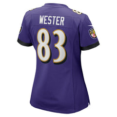 LaJohntay Wester Baltimore Ravens Women's Team Game Jersey - Purple - Nike