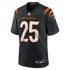 Tahj Brooks Cincinnati Bengals Team Game Jersey - Black - Nike