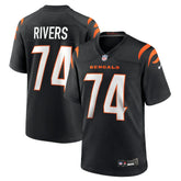 Jalen Rivers Cincinnati Bengals Team Game Jersey - Black - Nike