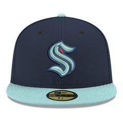Seattle Kraken New Era Core Logo Two-Tone 59FIFTY Fitted Hat - Navy | New Era Clearance