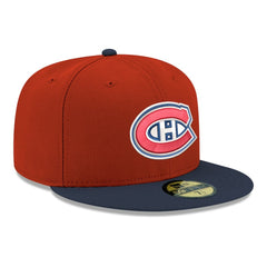 Montreal Canadiens New Era Core Logo Two-Tone 59FIFTY Fitted Hat - Red | New Era near me