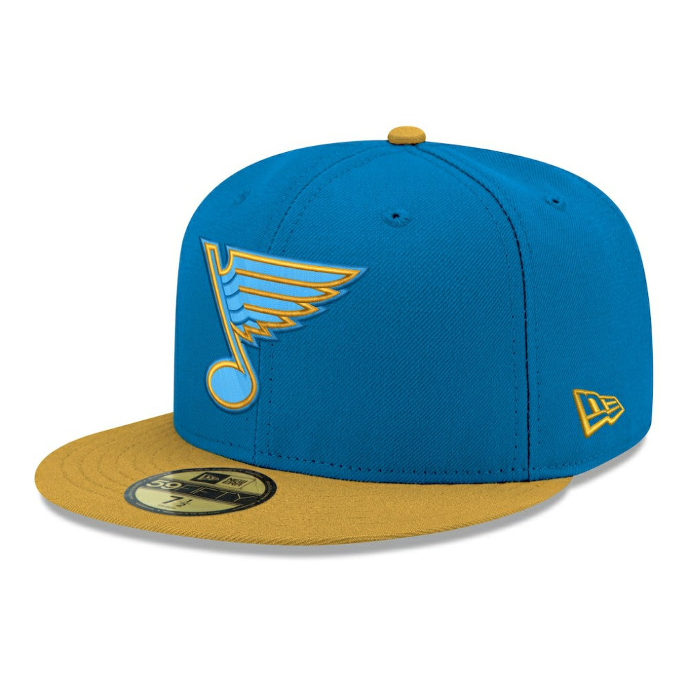 St. Louis Blues New Era Core Logo Two-Tone 59FIFTY Fitted Hat - Blue | New Era on sale