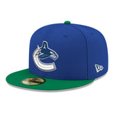 Vancouver Canucks New Era Core Logo Two-Tone 59FIFTY Fitted Hat - Blue | New Era near me