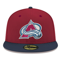 Colorado Avalanche New Era Core Logo Two-Tone 59FIFTY Fitted Hat - Burgundy | New Era near me