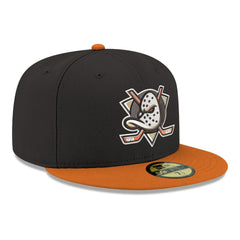 Anaheim Ducks New Era Core Logo Two-Tone 59FIFTY Fitted Hat - Black | New Era online