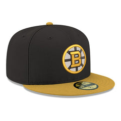 Boston Bruins New Era Core Logo Two-Tone 59FIFTY Fitted Hat - Black | New Era online